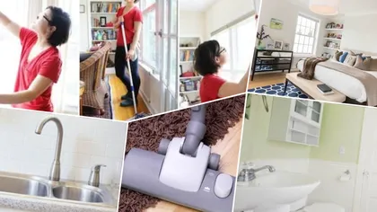 Cum să faci curăţenie în toată casa în doar o oră. Trucuri geniale dezvăluite de o menajeră, care te ajută să faci casa lună în timp-record