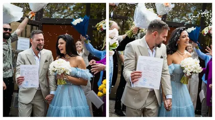 Vlad Gherman și Oana Moșneagu s-au căsătorit. Mesajul pentru fani şi primele imagini de la eveniment FOTO