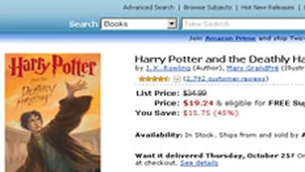 Harry Potter, electronicele si imbracamintea au ridicat profitul Amazon.com la 80 mil.$