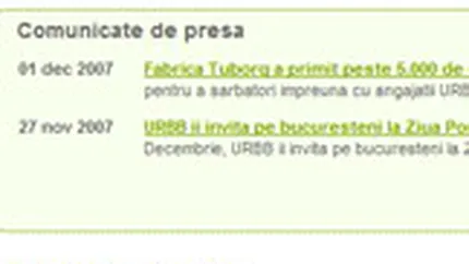 Dupa Tuborg, Selenis face birou de presa online si pentru Carpatcement