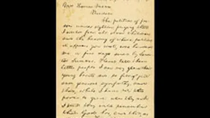 O scrisoare a lui Abraham Lincoln, estimata la 5 milioane de dolari