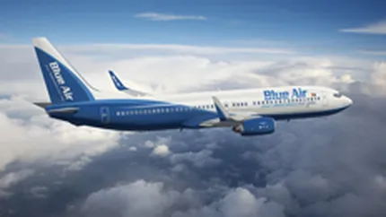 Blue Air: Numarul pasagerilor a crescut cu 24% la 8 luni