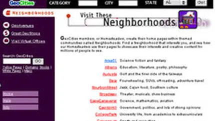 Dupa 10 ani si 3,6 mld. $, Yahoo inchide proiectul GeoCities