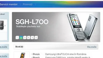 Samsung a lansat primul sau portal pe segmentul de telefoane mobile, in Romania
