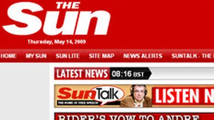 The Sun si The Guardian, cele mai citite cotidiene online din Marea Britanie in martie