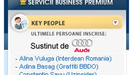 Marca Audi se asociaza cu cea mai mare comunitate premium de business din online-ul local, Key People