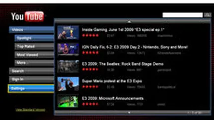 Google aduce YouTube pe televizor