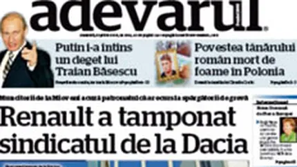 Adevarul Holding a sistat colaborarea cu Rodipet pentru o datorie de 1,2 mil. euro