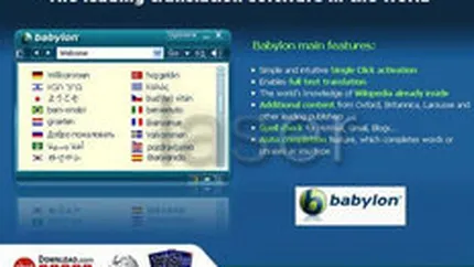 MarketOnline.ro vrea sa vanda 30.000 de licente din programul de traduceri Babylon 8 in 2009