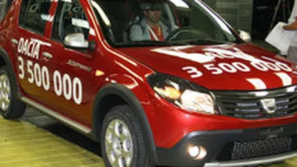 Dacia a atins pragul de 3,5 mil. vehicule produse de la inceputul activitatii