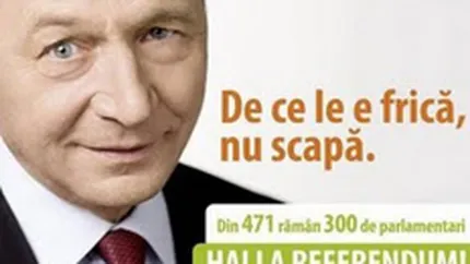 Basescu si Geoana au cheltuit 1,4 mil. euro pe campania outdoor din 14 orase