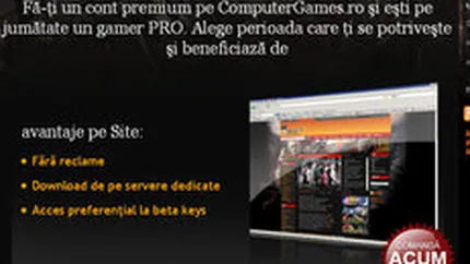 ComputerGames.ro introduce conturi premium contra cost si vrea 5.000 de membri pana in iunie