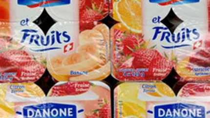 Profitul Danone a crescut cu 4% in 2009, pe fondul cresterii vanzarilor de iaurt ieftin