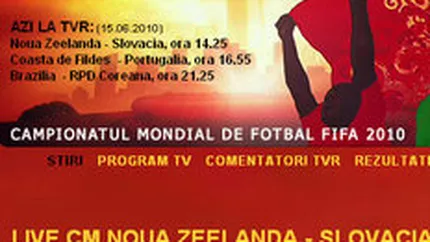 Campionatul Mondial a triplat traficul site-ului TVR