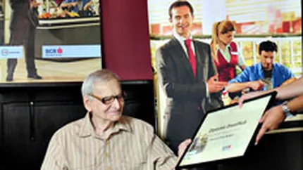 Radu Beligan este cel mai in varsta utilizator de internet banking BCR