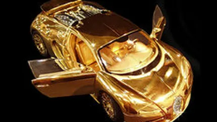 O macheta Bugatti Veyron din aur, aproape de doua ori mai scumpa decat masina