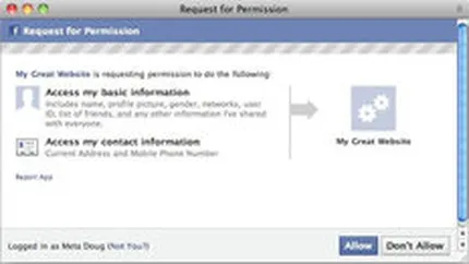 Vrei sa accesezi aplicatii pe Facebook? Trebuie sa-ti dai la schimb adresa si numarul de telefon