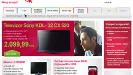 Clickshop.ro, trei din cele zece sectiuni nefunctionale