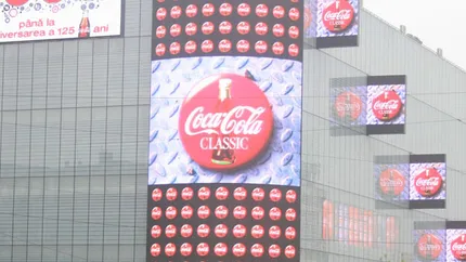 Coca-Cola a inchiriat in exclusivitate cea mai scumpa locatie outdoor din Bucuresti