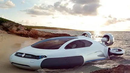 Cum arata masina viitorului: Autoturismul care poate sa mearga pe nisip si apa