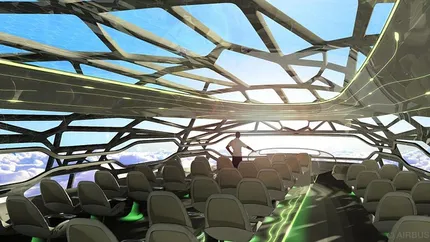 Airbus a prezentat avionul viitorului, care va fi transparent (FOTO)