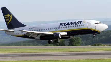 Ryanair a inregistrat o crestere de 9% a numarului de pasageri, in iunie