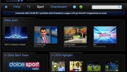 Dolcetv.ro introduce un pachet de sport cu plata, pentru 12 euro/6 luni