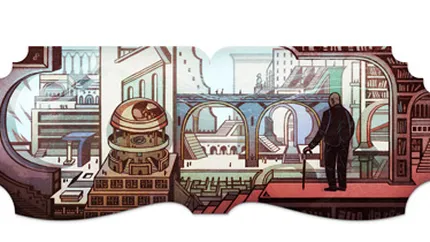 Google il celebreaza pe Jorge Luis Borges cu un logo special