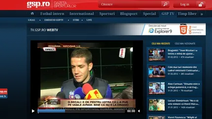 Microsoft a imbunatatit sectiunea video a siteului Gazetei Sporturilor