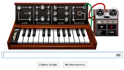 Google il omagiaza pe Robert Moog printr-un logo sonor