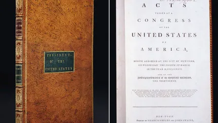 O carte apartinand presedintelui George Washington, vanduta la un pret record