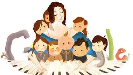 Google si-a schimbat logoul pentru a o omagia pe pianista Clara Schumann