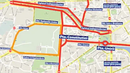 Trafic rutier restrictionat in weekend pe mai multe trasee din Capitala