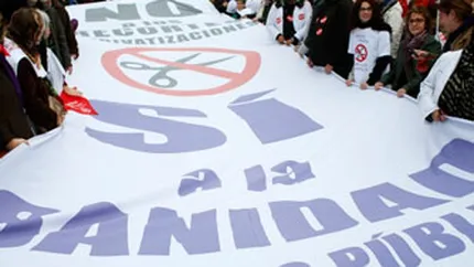 Proteste la Madrid impotriva impotriva privatizarilor partiale din spitale
