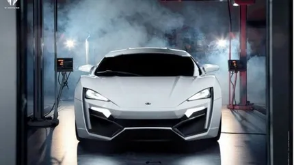 Faruri cu diamante si scaune cusute cu fir de aur. Cum arata prima hypermasina a lumii arabe