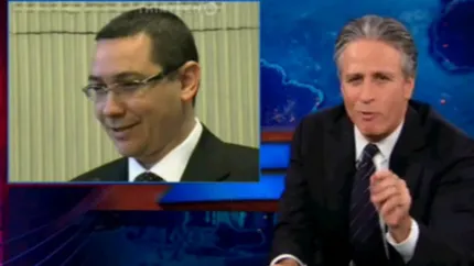 Ponta, parodiat de Jon Stewart: Va imaginati ca vindem carne de cal de sute de ani? (Video)