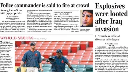 The New York Times scoate la vanzare The Boston Globe