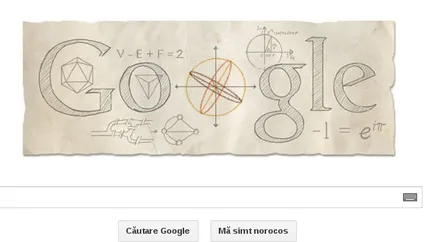 Google il sarbatoreste, luni, pe Leonhard Euler