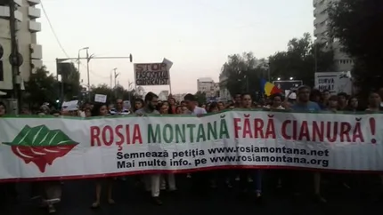 Rosia Montana: Protest pe traseul Piata Universitatii - Guvern (Galerie Foto)