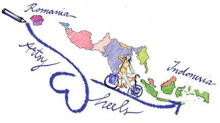 O romanca va pleca pe bicicleta intr-o calatorie de 139 de zile spre Indonezia