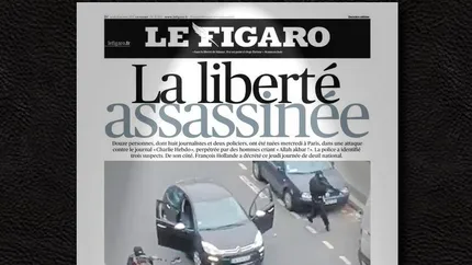 Europa nu se teme: Presa in doliu, dupa atentatul impotriva saptamanalului Charlie Hebdo
