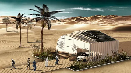 Casa solara construita in Romania, transportata peste 5.000 km pe uscat si pe mare pana in Dubai