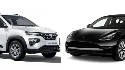 Dacia Spring a depășit Tesla Model 3 în topul vânzărilor europene. Mașina electrică românească produsa în China costă doar 21.400 de euro