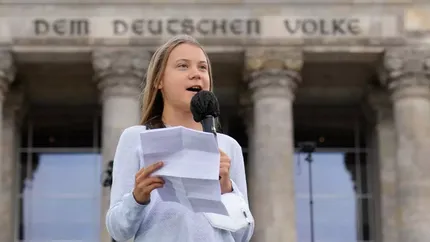 Greta Thunberg a fost reținută de poliția din Germania