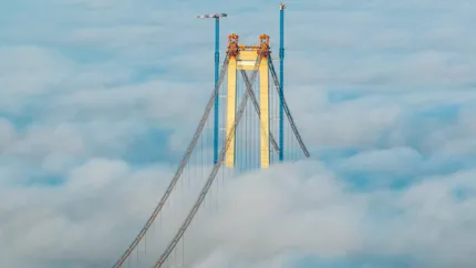 Poze incredibile surprinse la Podul peste Dunăre de la Brăila! Află când va putea fi circulat