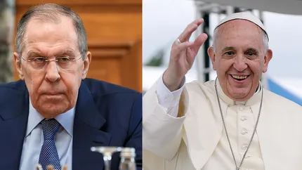 Serghei Lavrov îl atacă și pe...Papa Francisc. Oficialul rus consideră că Înaltul Pontif face declarații „absolut deloc creştine” care „nu ajută autoritatea Sfântului Scaun”