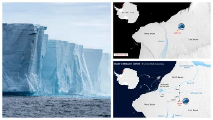 Un aisberg uriaş, de peste 15 ori mai mare decât Parisul, s-a desprins din Antarctica: ”Nu are legătură cu schimbările climatice