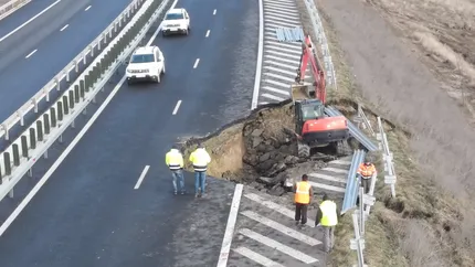 VIDEO: Imagini halucinante din România: Autostrada A10 s-a rupt. „Dorel a comis-o din nou”.