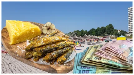 Cât trebuie să plătească turiștii pentru o porție de hamsii cu mămăliguță pe litoral în minivacanța de 1 Mai. Prețurile au explodat