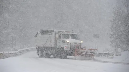România, lovită de un val de aer polar! Ninge în mai multe locuri din țară. VIDEO